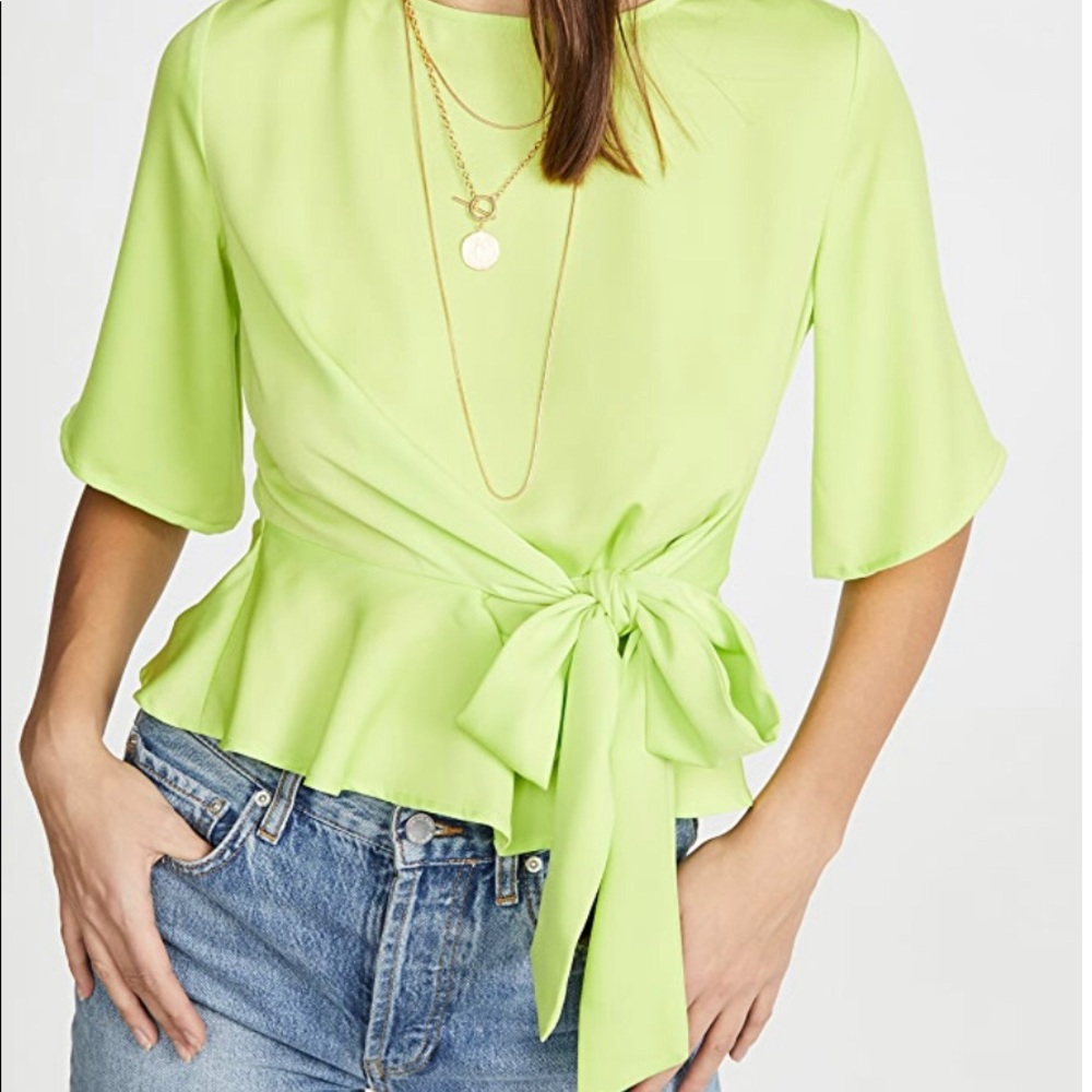 JOA NEVER WORN neon green top